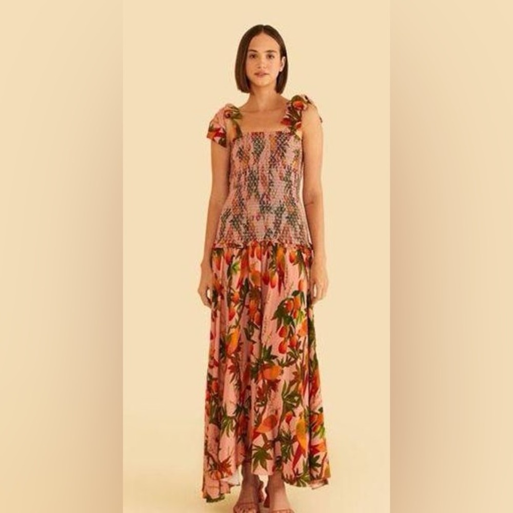 FARM Rio Pink Mango Trees Dress - Picture 2 of 12